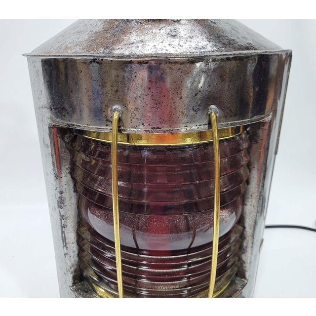 Ships Port Lantern by Peter Gray of Boston For Sale - Image 10 of 11