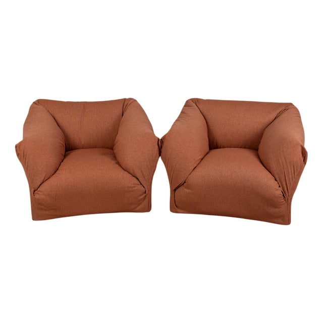 Vintage Tentazione Chairs by Mario Bellini for Cassina, 1970s, Set of 2 For Sale