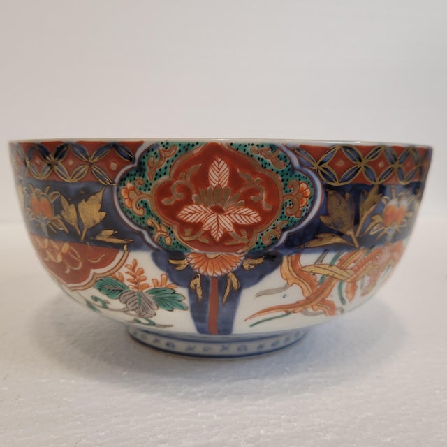 Ceramic Early 19th Century Imari Porcelain Bowl, Japan For Sale - Image 7 of 18