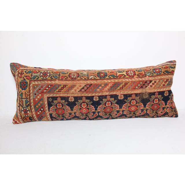 Here i am listing a 100% Handmade double knotted rug pillow cover, made from antique Persian tribal carpet rug. This’s a...