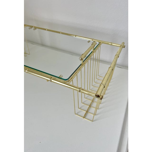 Mid 20th Century Hollywood Regency Faux Bamboo Brass Breakfast in Bed Lap Tray For Sale In Denver - Image 6 of 12
