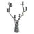 6-Tier Silver Stag Head Candle Holder, Small For Sale