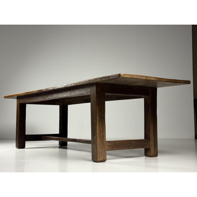 Belgian Monastery Table in Oak For Sale - Image 9 of 17