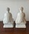 Pair of Vintage White Glazed Porcelain Buddha Figures For Sale - Image 4 of 5