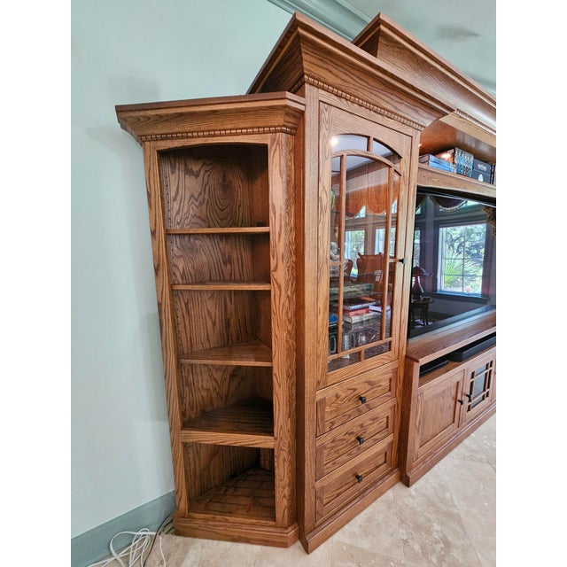 Mid-Century Modern Large Custom Wall Unit Entertainment Center and Display Cabinet For Sale - Image 3 of 6
