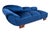 Mid-Century Art Deco Style Blue Chaise Longue, Western Europe, 1950s For Sale - Image 6 of 12