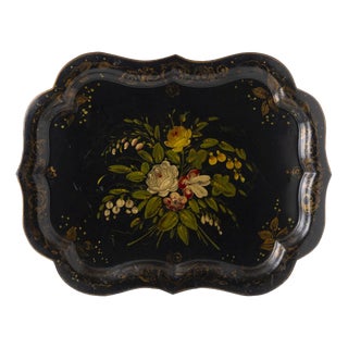 Antique European Tray in Metal, 1800s For Sale