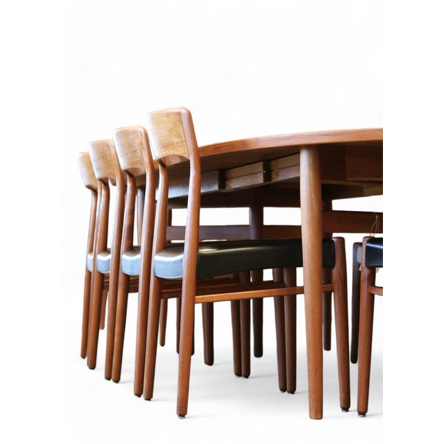 Chair in Teak and Leather by Henning Kjærnulf for KS Møbler, 1960s For Sale - Image 11 of 15