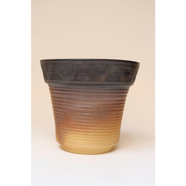 Impressive ceramic planter/vase by ceramicist, Deanna Nichols (b. 1942-2017, Missouri). Holding a BFA from Kansas City Art...