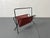 Mid-Century Modern Mid-Century Modern Black and Red Magazine Rack from Pilastro, 1950s For Sale - Image 3 of 7