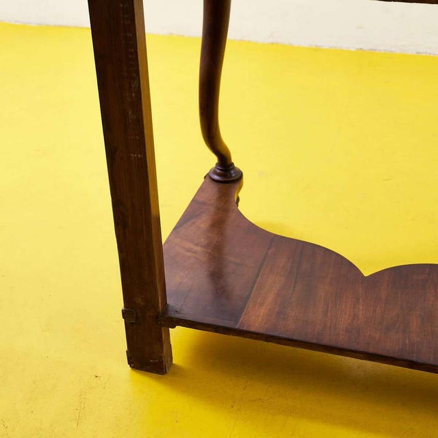 Brown Antique Walnut Console Table, 1800s For Sale - Image 8 of 10