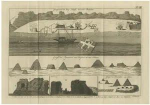 Views of Saqqara and Dahshur and Thebes Pyramids, 1710, Paper