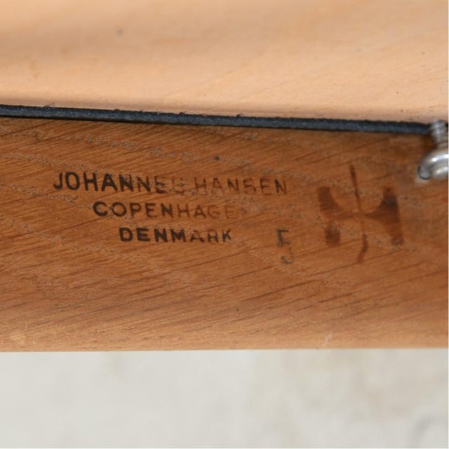 JH503 The Chair in Oak and Black Leather by Hans Wegner, 1960s For Sale - Image 17 of 18