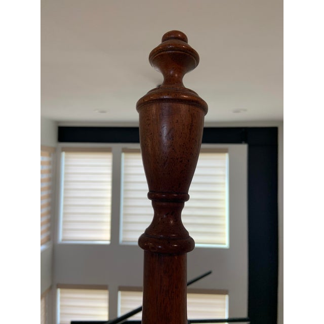 1965 Davis Cabinet Co. Mahogany Four-Post Bedframe For Sale - Image 9 of 14