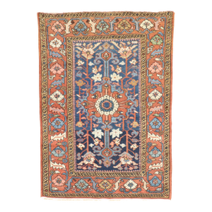 Antique Zabihi Collection Persian Heriz Scatter Rug