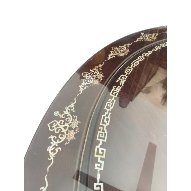 Vintage Chinese Dragon & Phoenix Banquet Suite – Exceptional Mother-of-Pearl Inlaid Dining Ensemble For Sale In San Diego - Image 6 of 14