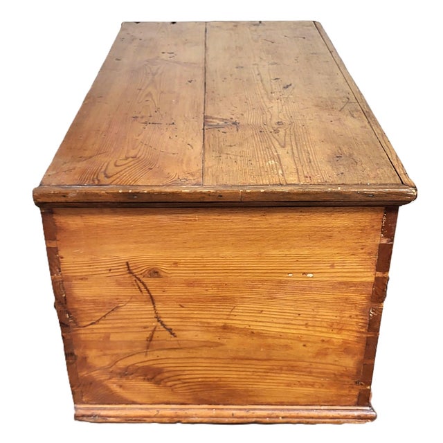 19th C American Blanket Chest Trunk Steamer For Sale In New York - Image 6 of 16