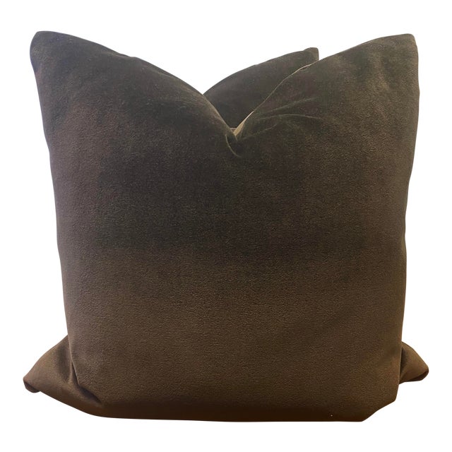 Brown Velvet 22” PillowsA Pair Chairish