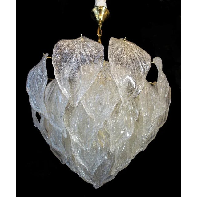 AVMazzega Large Murano Glass Ceiling Lamp from Mazzega, 1960s For Sale - Image 4 of 7