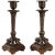 Patinated Bronze Candlesticks, Set of 2 For Sale - Image 9 of 9