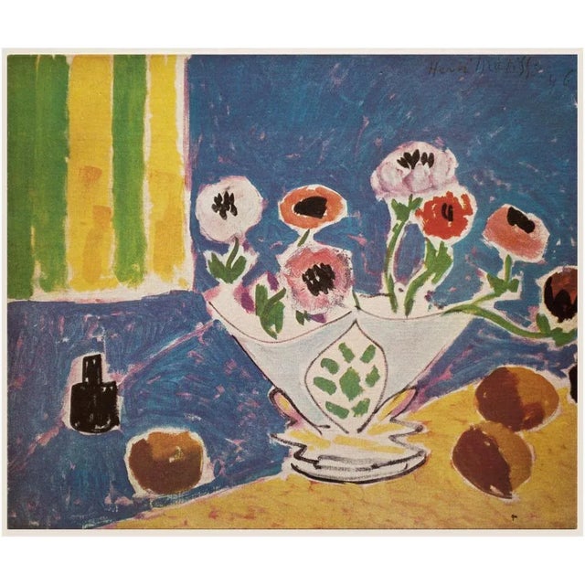 Paper 1946 After Henri Matisse "Still Life With Flowers", First Edition Period Parisian Lithograph For Sale - Image 7 of 7