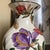 1960s Vintage Flowers Ceramic Earthenware Vase by Gien, France, 1960s For Sale - Image 5 of 12