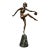 Pierre Laurel (French 1892-1962) Patinated Bronze Figure "Tambourine Dancer" C. 1925 For Sale