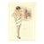 1930 French Art Deco Lithograph Nude by Suzanne Meunier, Matted For Sale