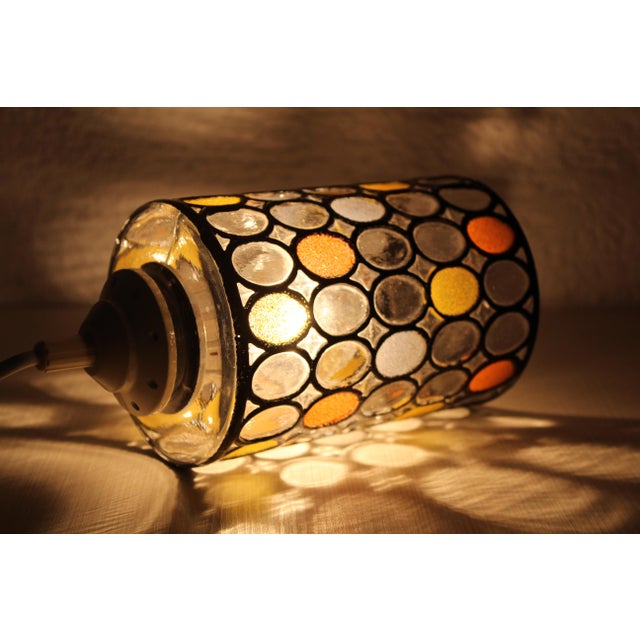 Vintage Glass Pendant Light from Limburg, 1970s For Sale - Image 4 of 12