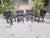 Black Arcadia Armchairs in Black Leather by Paolo Piva for B&B Italia, 1980s, Set of 4 For Sale - Image 8 of 10