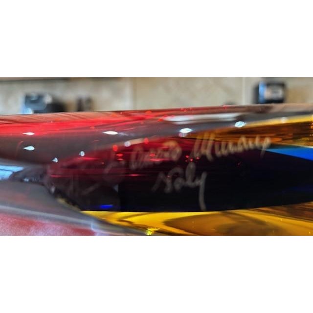 Exceptional Murano art glass fish sculpture by Luciano Moretti, hand-blown in Italy and signed L. Moretti-Murano by...