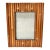 Vintage Bamboo Picture Frame - Coastal Boho Natural Rattan Style Desk Frame For Sale