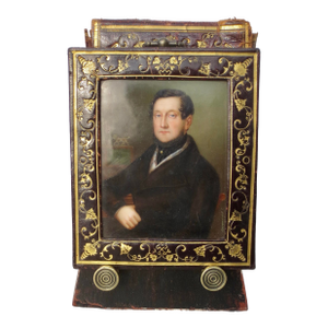 Johann Martin Morgenroth Porcelain Portrait 1847