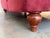 Maroon 20th Italian Maroon Velvet Chaise Longue With Arms For Sale - Image 8 of 9