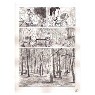 Vincenzo Bizzarri, We're Almost There, Ink & Watercolor on Paper, 2015 For Sale