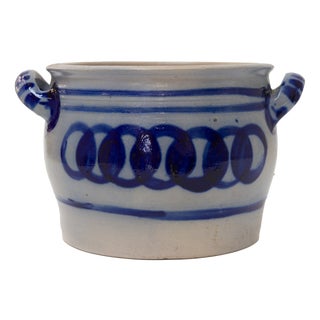 19th Century German Stoneware Eight Liter Crock, 1890s For Sale