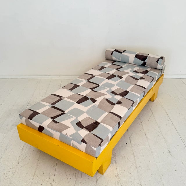 Wood German Bauhaus Yellow Daybed, 1920s For Sale - Image 7 of 16