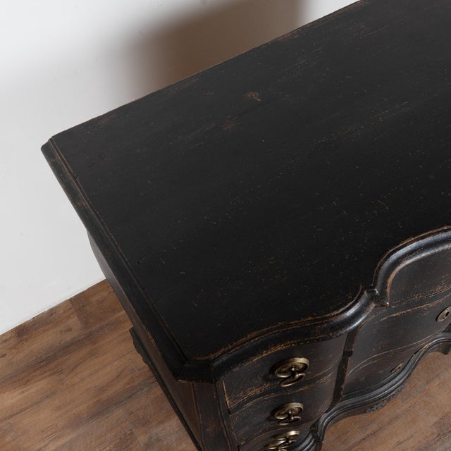 Large 18th Century Danish Black Oak Chest of Drawers For Sale - Image 15 of 18