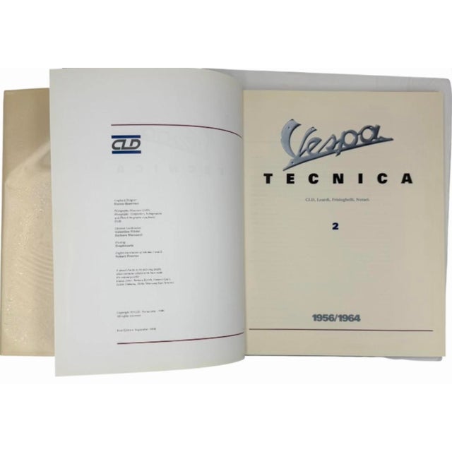 Signed Vespa Tecnica Vol. 2 1956–1964 Italian Scooter Design Reference Hardcover Book For Sale - Image 4 of 14