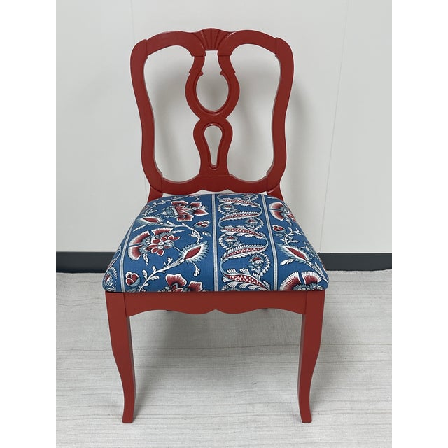 Red 1960s Vintage Dining Chairs- Set of 6 For Sale - Image 8 of 9