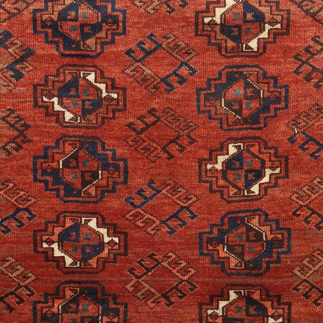 Cotton & Wool Bukhara Rug, Afghanistan For Sale - Image 3 of 8