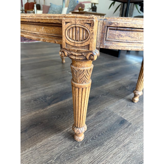 Neoclassical Neoclassical Style Oval Marble Coffee Table For Sale - Image 3 of 11