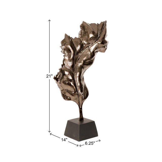 Contemporary Whispering Leaf Sculpture For Sale - Image 3 of 11