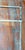 19th Century Victorian White and Blue Painted Wire and Metal Towel Drying Rack For Sale - Image 15 of 16