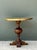 Wood Vintage Brass and Wood Pedestal Table For Sale - Image 7 of 12