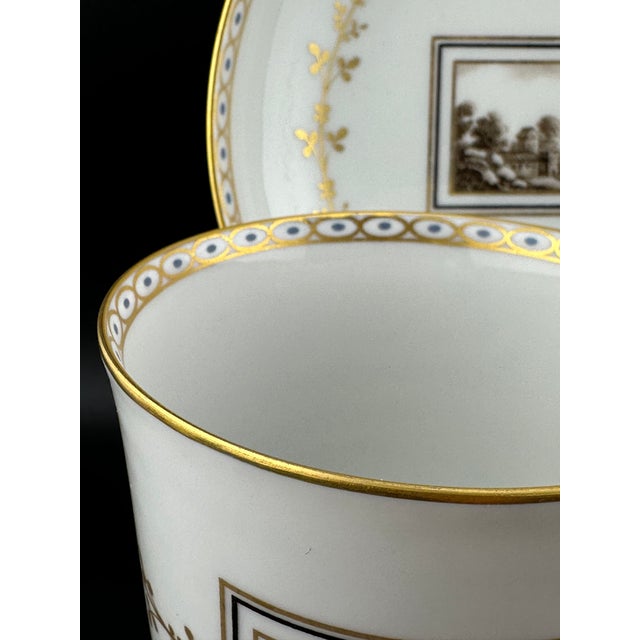 1970s Richard Ginori Fiesole Mug – 8 Oz Italian Porcelain, Landscape Scene - 2pc For Sale - Image 5 of 9