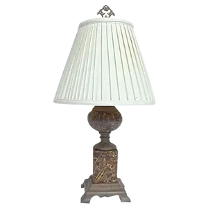 Antique Marble & Bronze Table Lamp
