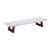 Paul Frankl for Johnson Furniture Company Mid Century Cork and Mahogany Coffee Table Bench For Sale