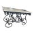 French Patisserie Marble Top Table For Sale