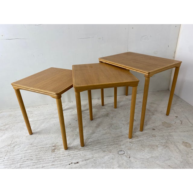 Danish Set Off Nesting Tables by E. W. Bach, 1960s, Set of 3 For Sale - Image 12 of 12